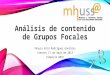 MHUSS@: Análisis de contenido de grupos focales