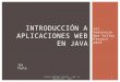 Introducción a aplicaciones Web en JAVA