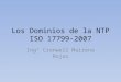 Los Dominios de La NTP ISO 17799-2007