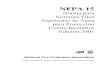 NFPA 15 Norma para sistemas fijos aspersores de agua para proteccion contra incendios(2001) - Español