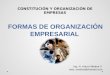 Clase 03 formas de organización empresarial