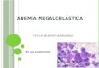Anemia Megaloblastica Vivian