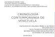 Presentacion evolucion cronologica contemporanea de Venezuela