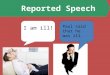 Reported speech2