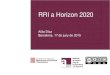 RRI a Horizon 2020