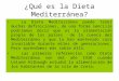 Qué es la dieta mediterránea curso escuela2.0