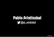#PremiosEO - Pablo Aristizabal