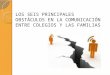LOS SEIS PRINCIPALES OBSTÁCULOS EN LA COMUNICACIÓN COLEGIOS-FAMILIAS