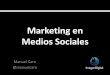 Marketing en Medios Sociales