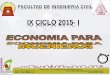 CLASE 01 ECONOMÍA PARA INGENIEROS - 2015