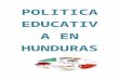 Politica educativa en hunduras