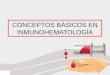 Conceptos Básicos en Inmunohematología