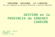 Informe de Gestion en Sanchez Carrion 1-9-2011