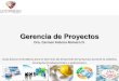 Dra. Carmen Romero Gerencia de Proyectos 2015