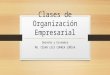 Clases de Organización Empresarial