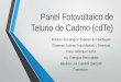 Panel Fotovoltaico de Telurio de Cadmo (CdTe
