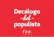 Decalogo Del Populista