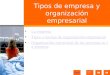 Tipos de Empresa y Organización Empresarial