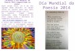 Día Mundial da Poesía 2014 As nenas e nenos da Escola Infantil de Milladoiro queremos celebrar o Día Mundial da Poesía 2014 compartindo un poema. Quen