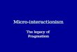 Micro-interactionism The legacy of Pragmatism. Cardinal numbers of Guaraní (language of indigenous Paraguayans) 1: peteĩ 2: mokõi 3: mbohapy 4: irundy