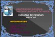FACULTAD DE CIENCIAS MEDICAS  HUERTA HERRERA SONIA  QUILLAY LEON MADELEY  INCA TRUJILLO KEYLLA INTEGRANTES