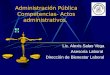 Administración Pública Competencias- Actos administrativos. Lic. Alexis Salas Vega Asesoría Laboral Dirección de Bienestar Laboral