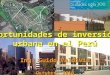 Oportunidades de inversión urbana en el Perú Ing. Guido Valdivia Octubre, 2010