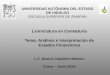 UNIVERSIDAD AUTÓNOMA DEL ESTADO DE HIDALGO ESCUELA SUPERIOR DE ZIMAPÁN Licenciatura en Contaduría Tema: Análisis e Interpretación de Estados Financieros