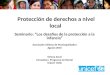 Seminario: “Los desafíos de la protección a la infancia” Asociación Chilena de Municipalidades Agosto 2010 Oriana Zanzi Consultora Programa territorial