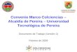 Convenio Marco Colciencias – Alcaldía de Pereira – Universidad Tecnológica de Pereira Documento de Trabajo (Versión 2) Febrero de 2009