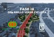 FASE III DEL ANILLO VERDE CICLISTA. La fase III, supone el cierre definitivo del Anillo Verde Ciclista con la construcción de casi 34 km en la zona norte