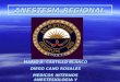 ANESTESIA REGIONAL MARIO A. CASTILLO BLANCO DIEGO CANO ROSALES MEDICOS INTERNOS ANESTESIOLOGIA Y REANIMACION