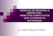 DERECHO DE REGISTRO E INSPECCIÓN: ASPECTOS CONFLICTIVOS QUE VULNERAN SU NATURALEZA Dr. Rubén Miguel Rubiolo