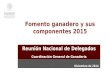 Diciembre de 2014 Fomento ganadero y sus componentes 2015 Reunión Nacional de Delegados Coordinación General de Ganadería