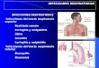 INFECCIONES RESPIRATORIAS Infecciones del tracto respiratorio superior Resfriado común Faringitis y amigdalitis Otitis Sinusitis Laringitis y epiglotitis