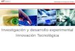 Metodología de Investigación Científica Investigación y desarrollo experimental Innovación Tecnológica