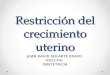 Restricción del crecimiento uterino JUAN DAVID SOLARTE ERAZO ICESI-FVL OBSTETRICIA