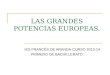 LAS GRANDES POTENCIAS EUROPEAS. IES FRANCÉS DE ARANDA-CURSO 2013-14 PRIMERO DE BACHILLERATO
