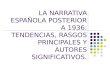 LA NARRATIVA ESPAÑOLA POSTERIOR A 1936: TENDENCIAS, RASGOS PRINCIPALES Y AUTORES SIGNIFICATIVOS