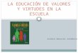 ALONSO MORALES VERONICA LA EDUCACIÓN DE VALORES Y VIRTUDES EN LA ESCUELA