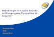 1 Metodología de Capital Basado en Riesgos para Compañías de Seguros” Ernesto Ríos SVS Enero 2013