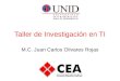 Taller de Investigación en TI M.C. Juan Carlos Olivares Rojas