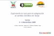 Explorando la ruta para la adaptación al cambio climático en Tarija TARIJA 5 – 6 Noviembre 2009 Javier Gonzales Iwanciw & Fabiana Mendez Raya Facilitadores