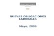 NUEVAS OBLIGACIONES LABORALES Mayo, 2006. Temas a tratar: I.Planillas Electrónicas II.Control de Asistencia de los Trabajadores III. Nuevo procedimiento