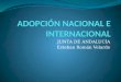 JUNTA DE ANDALUCÍA Esteban Román Velarde. Adopción nacional Características de los menores susceptibles de adopción en Andalucía - Se trata de niños abandonados