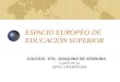 ESPACIO EUROPEO DE EDUCACIÓN SUPERIOR COLEGIO STA. JOAQUINA DE VEDRUNA CURSO 09-10 DPTO. ORIENTACIÓN