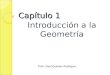 Capítulo 1 Introducción a la Geometría Profr. Eliud Quintero Rodríguez