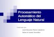 Procesamiento Automático del Lenguaje Natural Realizado por: José Eduardo Rivera Cabaleiro Salwa Al Atassi González