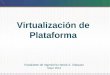 Estudiante de Ingeniería Harold A. Vásquez Mayo 2014 Virtualización de Plataforma