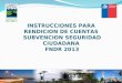 INSTRUCCIONES PARA RENDICION DE CUENTAS SUBVENCION SEGURIDAD CIUDADANA FNDR 2013